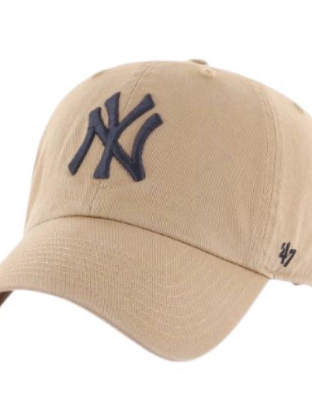 '47 New York Yankees Khaki Cap with Navy Embroidered Logo